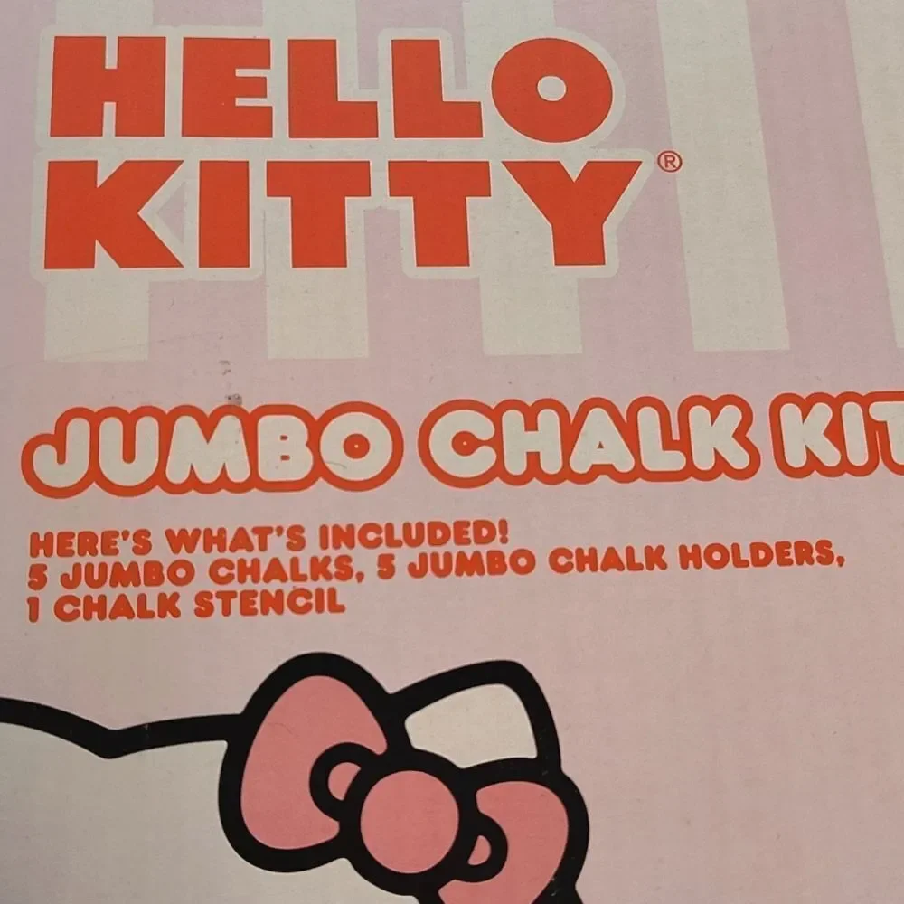 Sanrio Hello Kitty‎ Colorful Pastels Jumbo 5 Sets Chalk Kit NWT